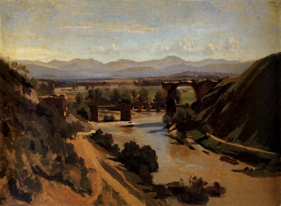 Corot Camille The bridge of Narnl